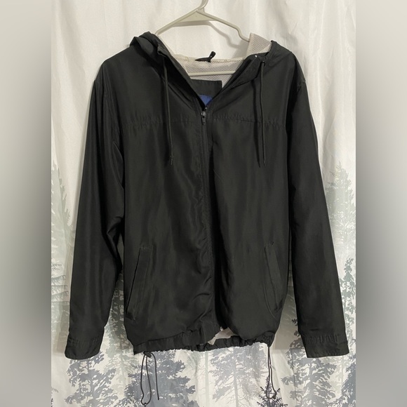 Basic Editions Black Windbreaker Jacket - Picture 2 of 5